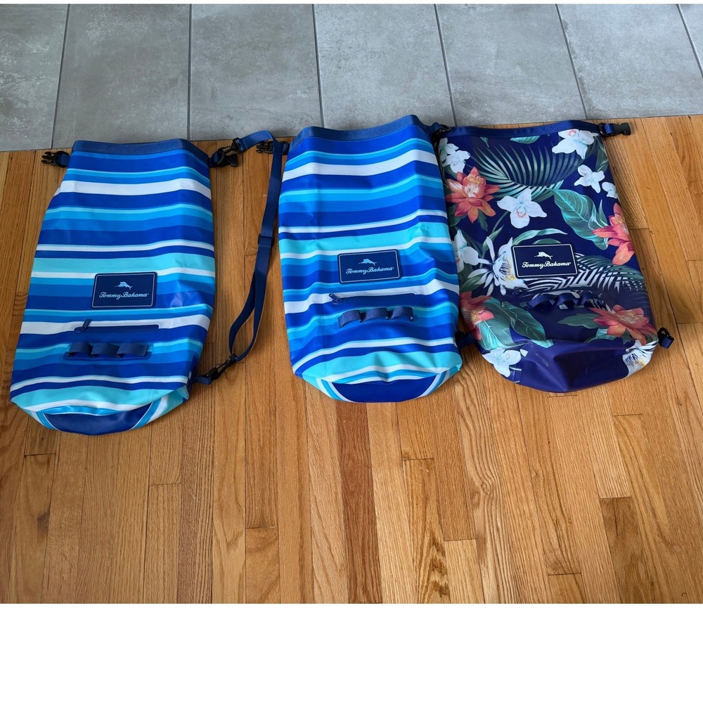 Tommy Bahama 20L Waterproof Dry Bags Set of 3 New Open Box Beach Boat Kayak